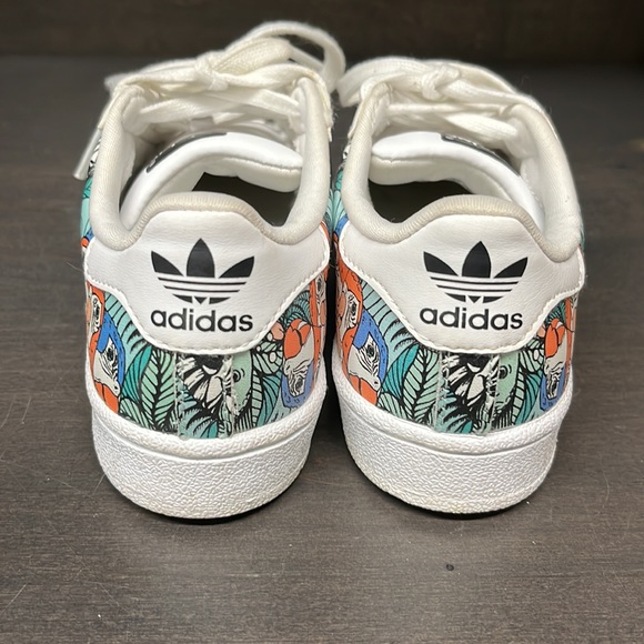 Kids unisex jungle print Ortholite adidas sneakers - Picture 3 of 4